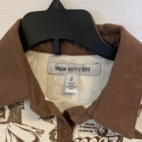 Urban Outfitters Brown & Cream Pinup Girl Graphic Dress - Picture 7 of 10